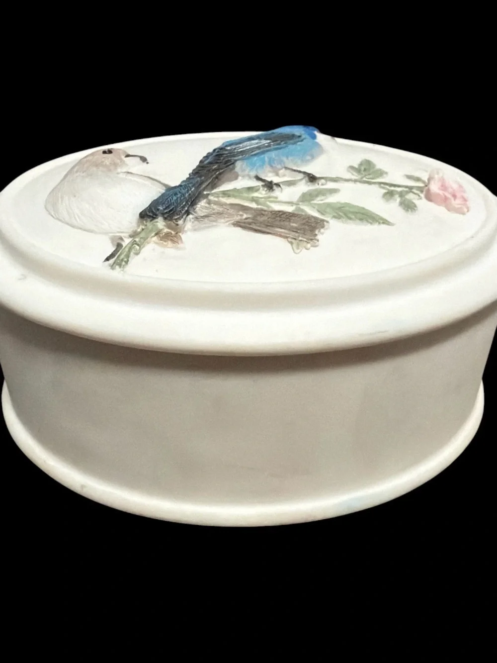 Ibis & Orchid Designs Indigo Buntings Boxes of Light Tealight Holder Trinket Box